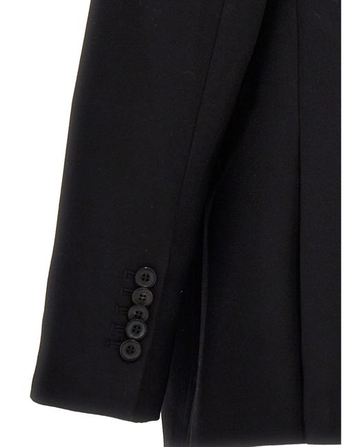 Wardrobe NYC Black Wool Double Breast Blazer Jacket