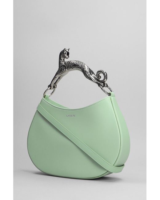 Lanvin Hand Bag In Green Leather