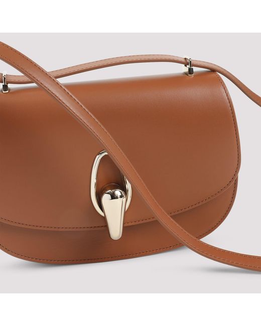 Giorgio Armani White Calf Leather Shoulder Bag
