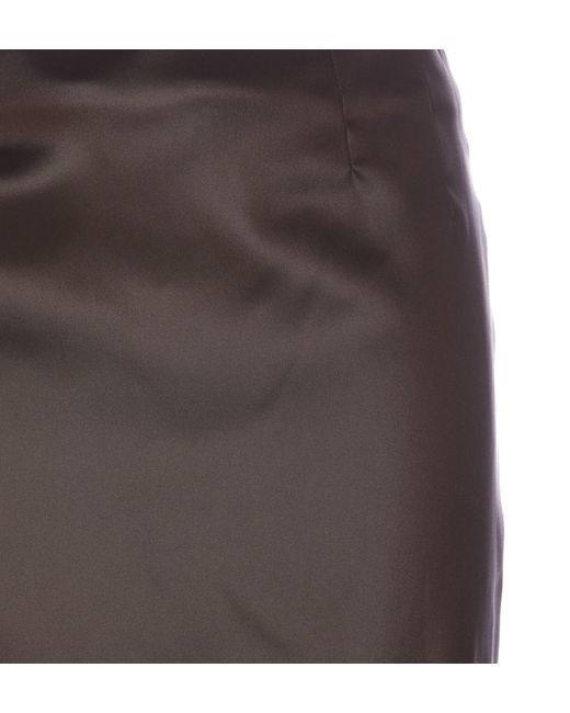 Dolce & Gabbana Brown Midi Skirt