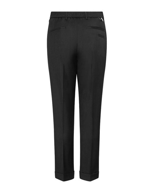 Low Brand Black Trousers Virgin Wool for men