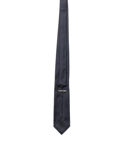 Tom Ford Blue Silk Tie Mulberry Ties & Bow for men