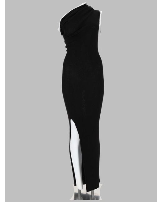 Rick Owens Black Knit Dress Athena New Wool