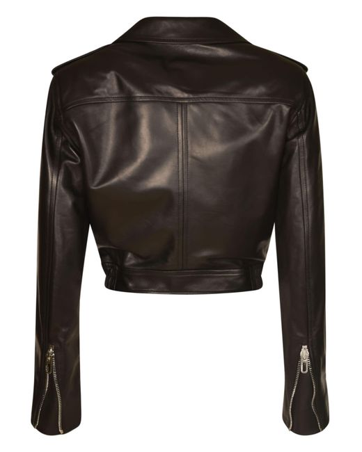 DROMe Black Classic Zip Biker Jacket