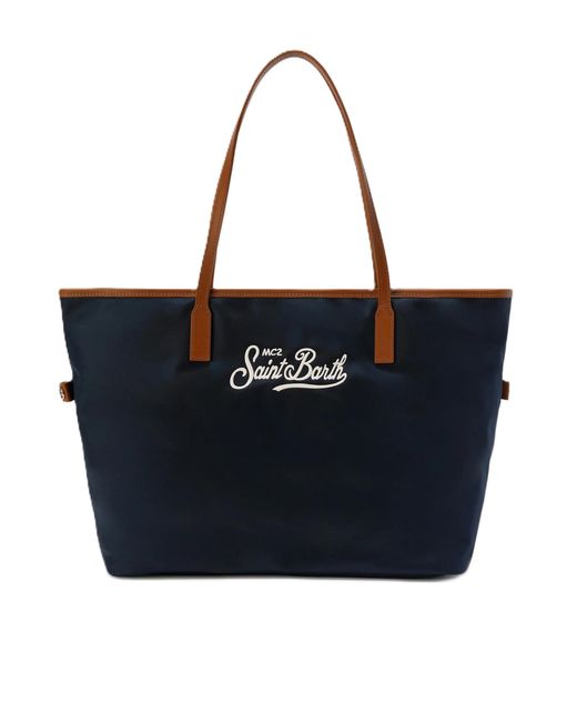 Mc2 Saint Barth Black Shoulder Bag City Nylon