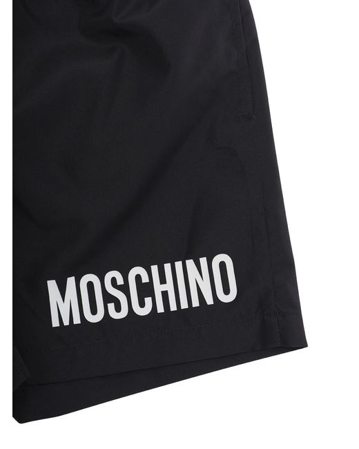 Moschino Black Swim Shorts Fabric Polyester & Trunks for men