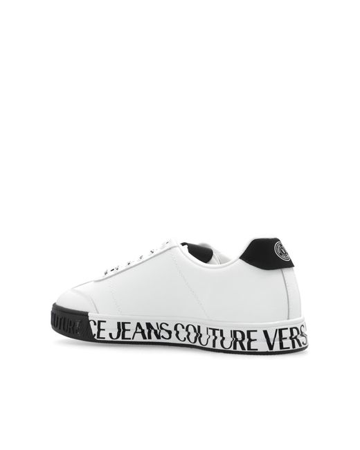 Versace White Sneakers With Logo for men
