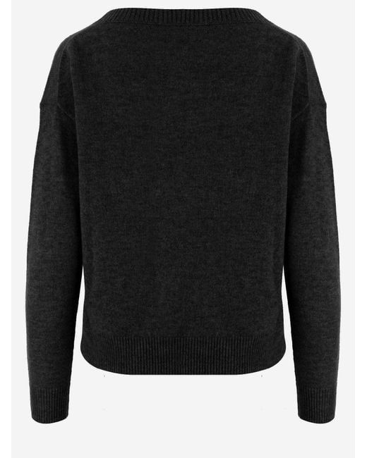 Allude Black Cashmere Sweater