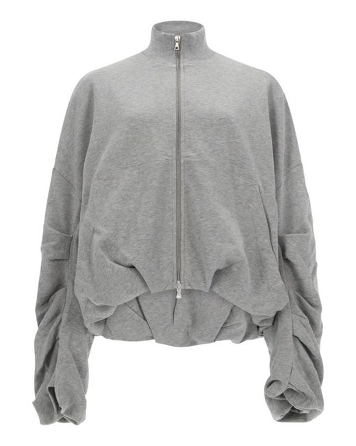 Dries Van Noten Gray Oversized Spring Jacket