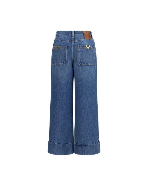 Valentino Garavani Blue Cotton Jeans Denim