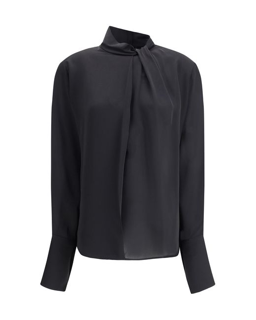 Tom Ford Blue Silk Georgette Blouse