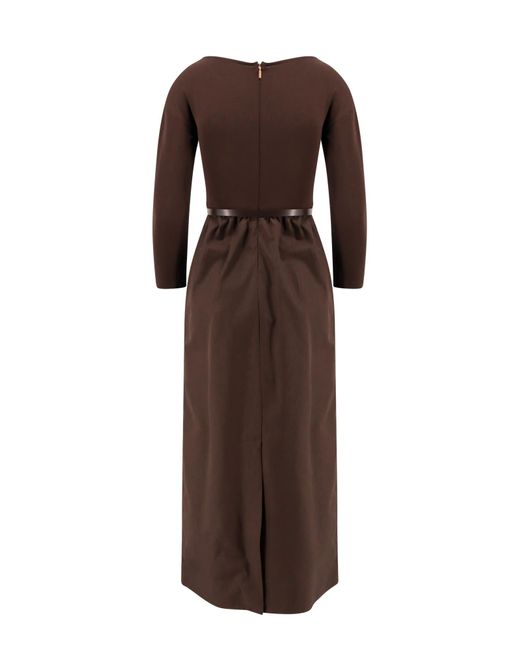 Max Mara Kaiser Dress in Brown | Lyst