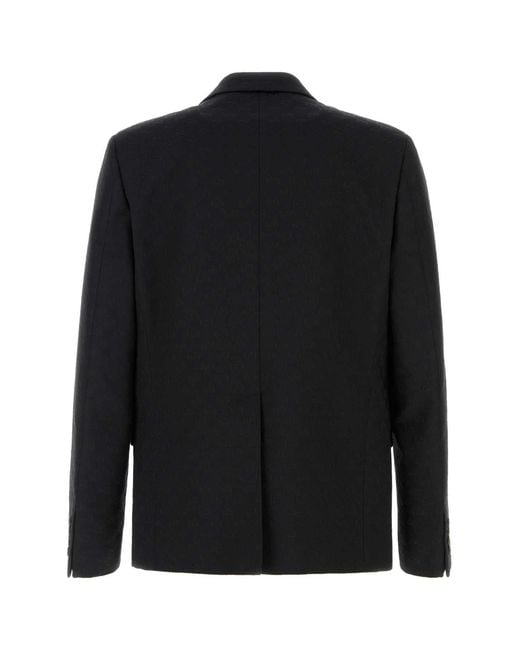Gucci Black Cotton Blend Blazer for men