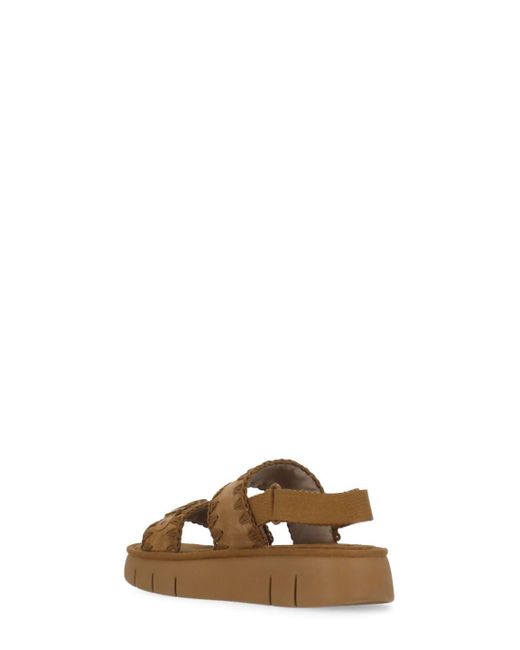 Mou Brown Bounce Sandals