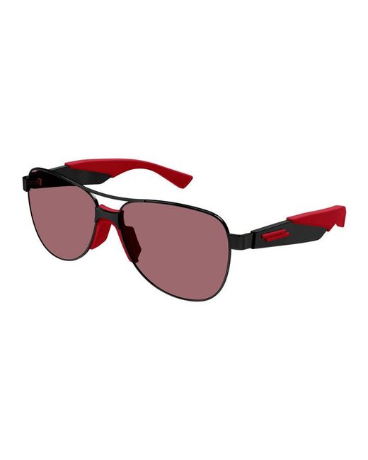 Bottega Veneta Brown Sunglasses Aviator Full Rim, - Frame And Lens Bv1231S004 for men