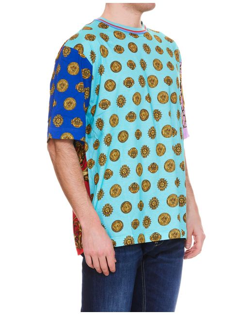 Versace Jeans Couture Coin Sun Regalia Baroque T-shirt in Blue for 