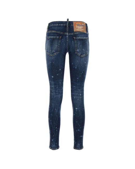 DSquared² Blue Stretch Denim Jennifer Jeans