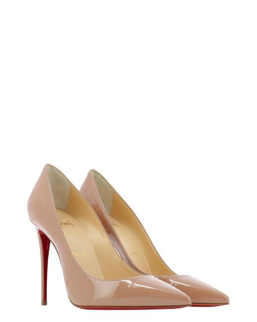 Christian Louboutin Natural Kate Pointed Toe Pumps