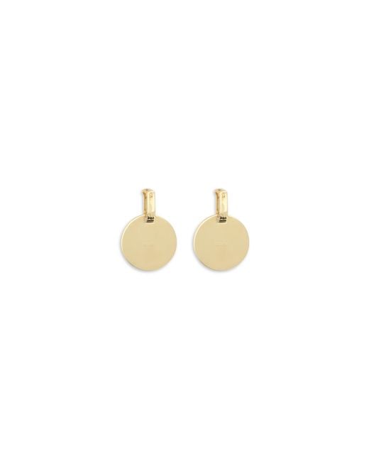 Versace Metallic Irradia Earrings Brass