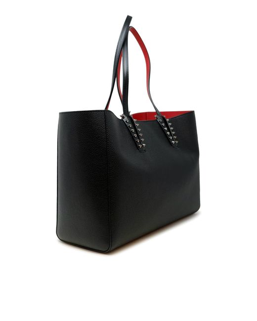 Christian Louboutin Calf Leather Cabata Soft Small Bag in Black | Lyst