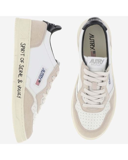 Autry Low Medalist Spirit Of Serve & Volley Sneakers in White for Men ...