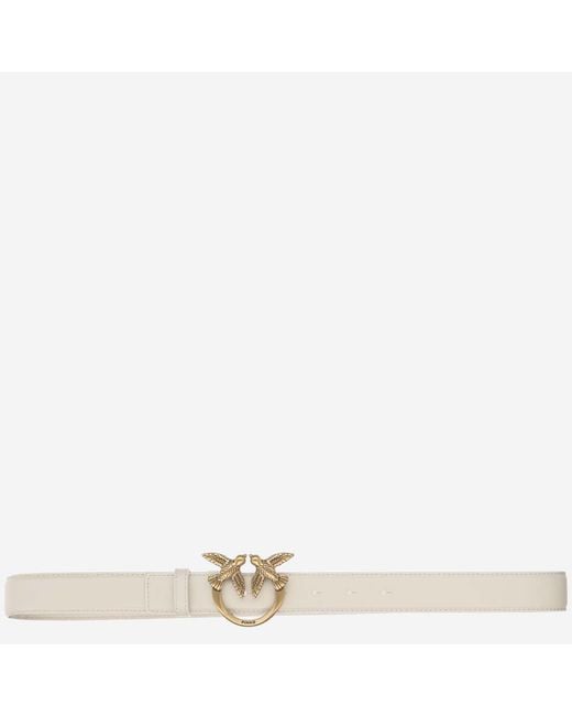 Pinko Natural Love Berry Leather Belt