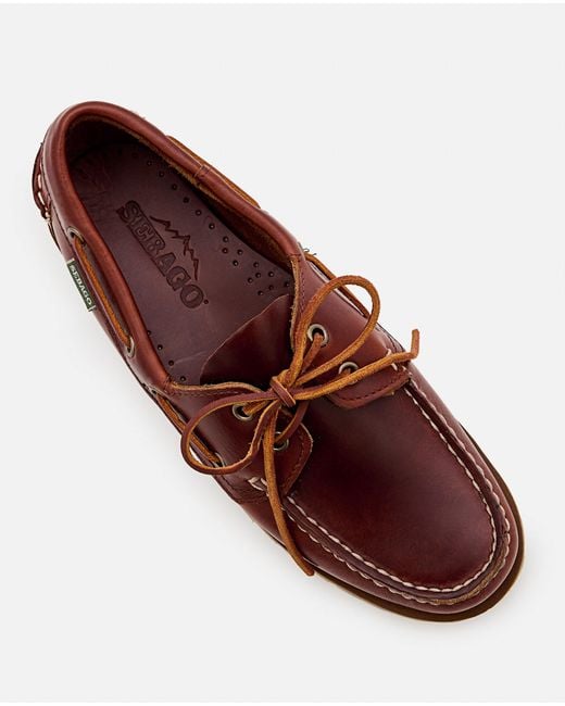Sebago Brown Ranger Waxy Boat Shoes