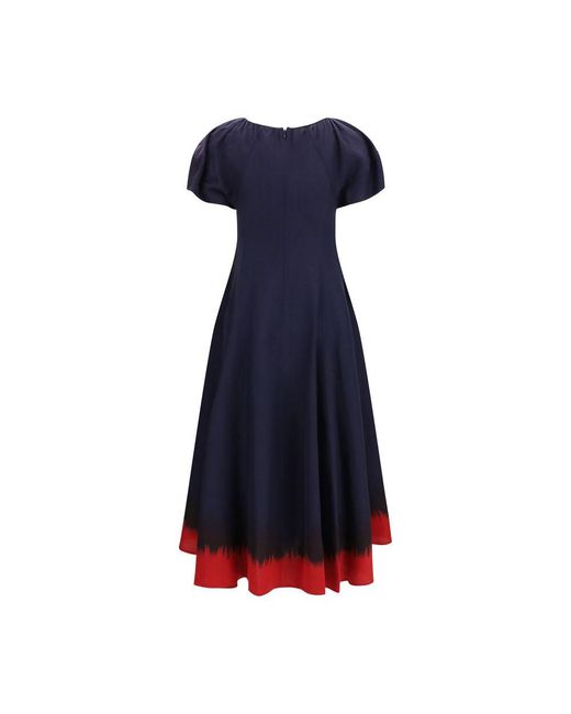 Tory Burch Blue Viscose Casual Dress