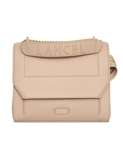Lancel Natural M Flap Bag