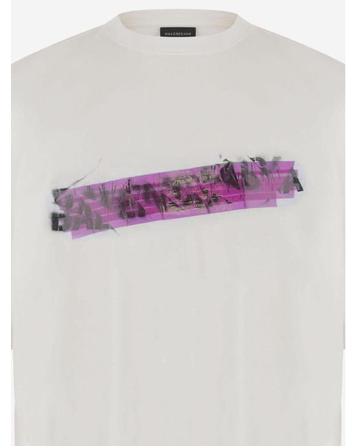 Balenciaga White T-Shirt Cotton T-Shirts & Jerseys