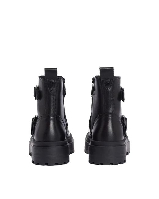 Barbour Black Tasmin Double-Buckle Chelsea Boots