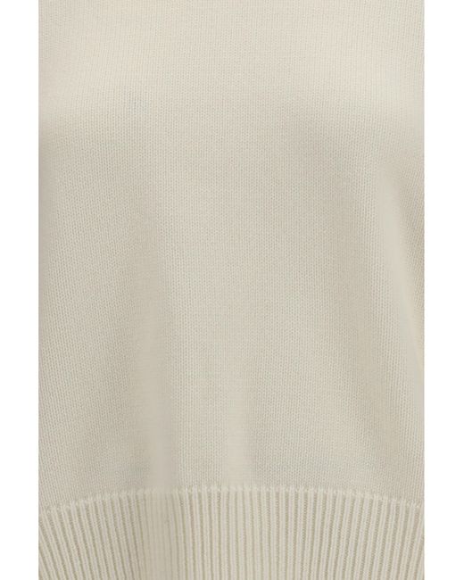 Loulou de Saison White Breha Wool Cashmere Blend Sweater