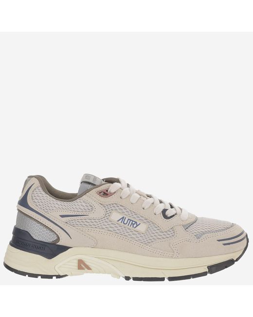 Autry Gray Sneakers Hyperway Leather Trainers for men