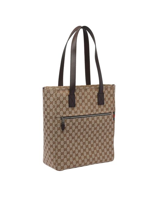 Gucci Brown Medium Gg Shopping Bag for men