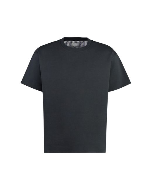 Bottega Veneta Black Cotton Crew-Neck T-Shirt for men