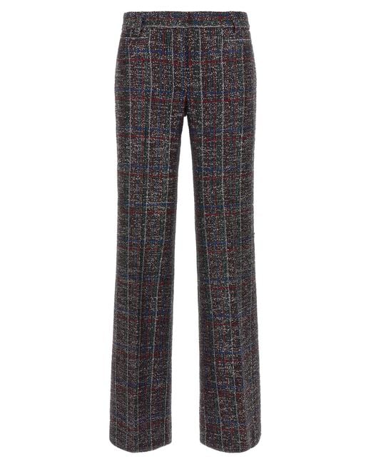 Missoni Gray Sequin Tartan Pants