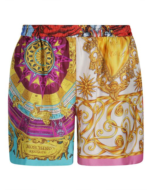 Moschino Multicolor Printed Shorts