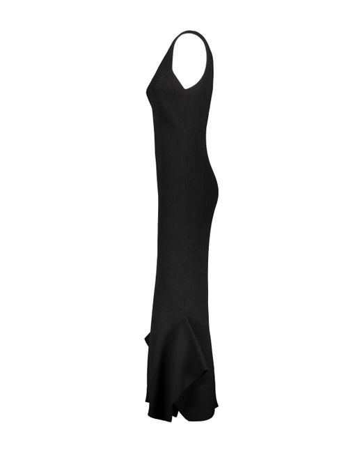 MARINE SERRE Black Knit Dress Clothing