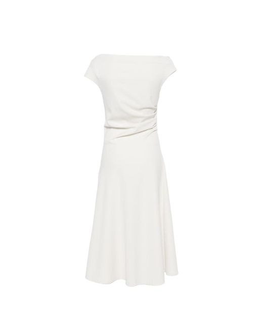 P.A.R.O.S.H. White Midi Dress
