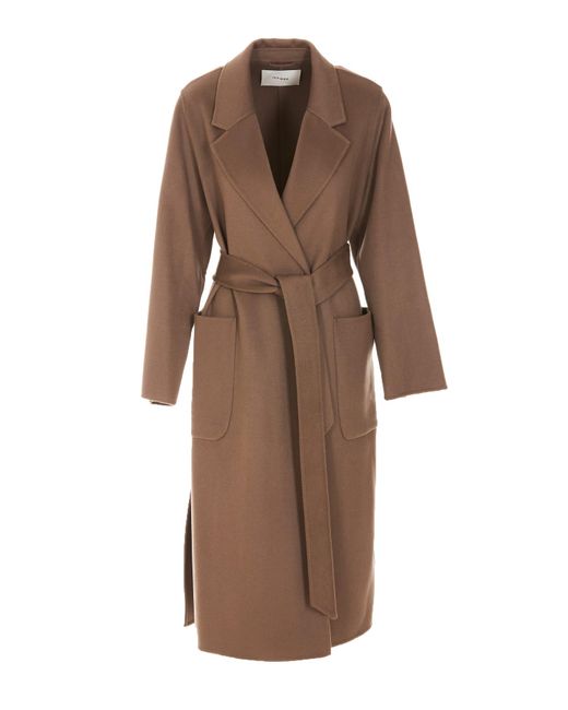 IVY & OAK Wool Celia Coat in Brown | Lyst