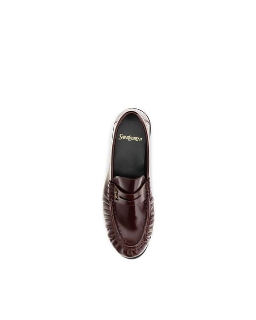 Saint Laurent Brown Bordeaux Lamb Ovis Aries Aries Slip