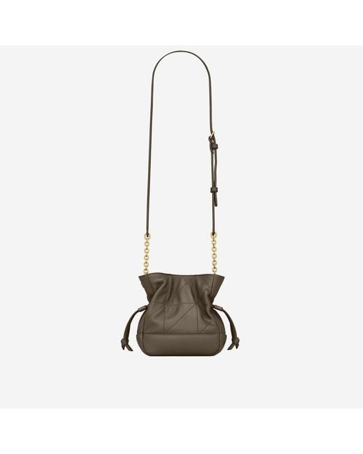 Saint Laurent Green Mini Pochette Jamie Leather Shoulder Bags