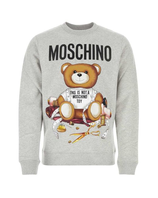 Moschino Gray Sweatshirts for men