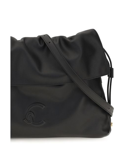 Coccinelle Black Medium Lidia Shoulder Bag Calf Leather Bos Taurus