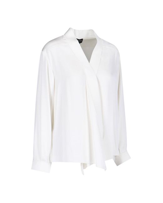 Giorgio Armani White Silk Shirt