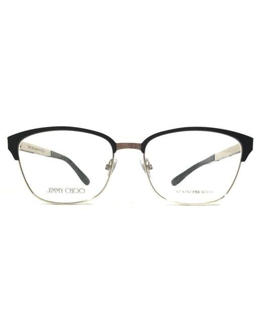 Jimmy Choo Brown Eyeglasses Rectangle Full Rim, Frame And Clear Demo Lenses Lens Jc192000300