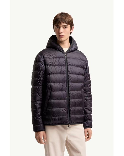 Moncler Blue Doudoune Longue Ceze Bleu Marine Jacket for men