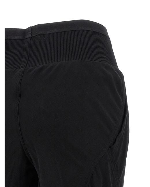 Rick Owens Black Silk Flared Pants