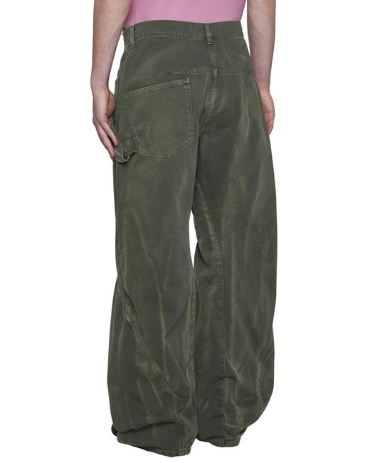 J.W. Anderson Green Jw Anderson Jeans for men