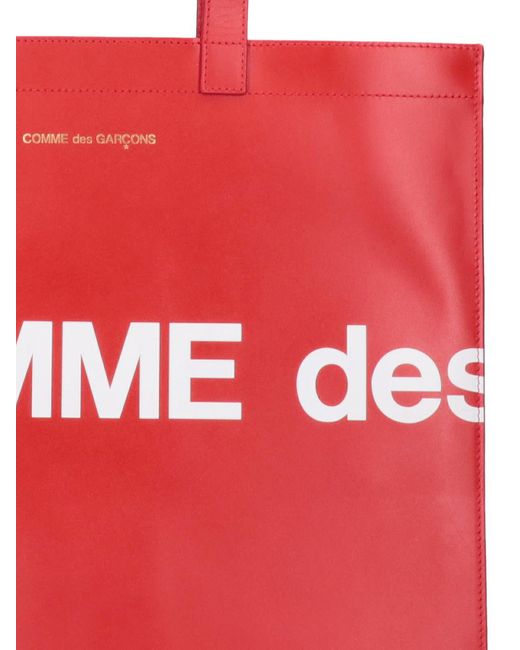 Comme des Garçons Red Logo Tote Bag